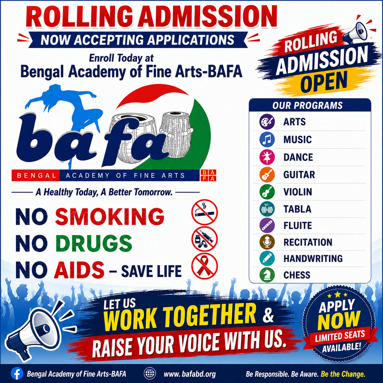 BAFA Admission Poster